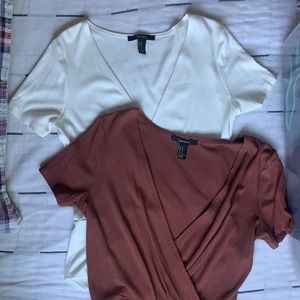 Rust and Ivory bodysuits